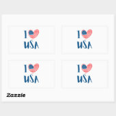 USA Elections Party Collection Rechteckiger Aufkleber (Blatt)