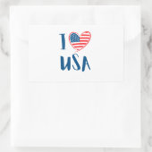 USA Elections Party Collection Rechteckiger Aufkleber (Tasche)