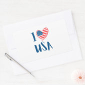 USA Elections Party Collection Rechteckiger Aufkleber (Umschlag)