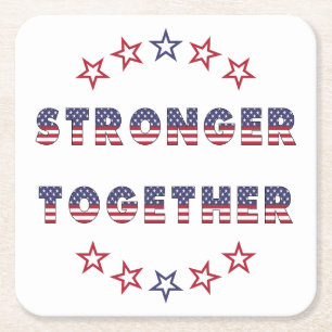USA Elections Party Collection Rechteckiger Pappuntersetzer