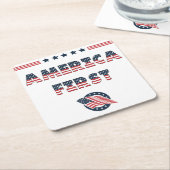 USA Elections Party Collection Rechteckiger Pappuntersetzer (angewinkelt)