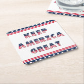 USA Elections Party Collection Rechteckiger Pappuntersetzer (angewinkelt)