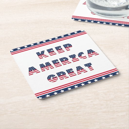 USA Elections Party Collection Rechteckiger Pappuntersetzer (angewinkelt)