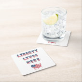 USA Elections Party Collection Rechteckiger Pappuntersetzer (Vor Ort)