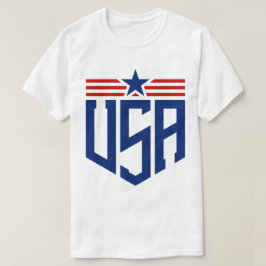 USA Emblem Typografie T-Shirt
