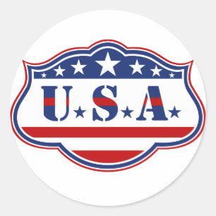 USA-Entwurf Runder Aufkleber