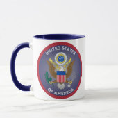 USA-Erbe-Emblem Tasse (Links)