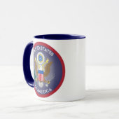 USA-Erbe-Emblem Tasse (Vorderseite Links)