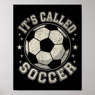 USA Es heißt Fußball, nicht Football Lustig Bekümm Poster