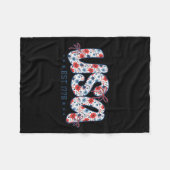 Usa Est 1776 Floral Preppy 4th Of July Coquette Bo Fleecedecke (Vorderseite (Horizontal))