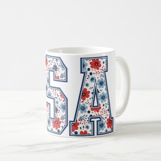 USA EST 1776 KAFFEETASSE (VorderseiteRechts)