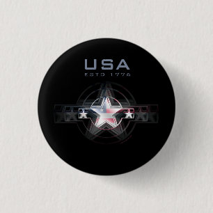 USA Estd. 1776 Button