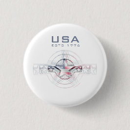 USA Estd. 1776 Button