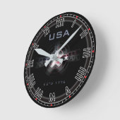 USA Estd. 1776 Roman Nr. Uhr (Winkel)