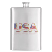 USA-Fahne Flachmann (Vorderseite)