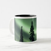 USA, Fairbanks area, Central Alaska, Aurora 2 Zweifarbige Tasse (Vorderseite Links)