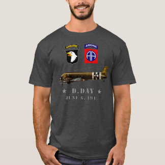 USA Fallschirmjäger DDay WWII Normandie 82nd 101nd T-Shirt