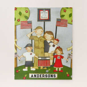 USA-Familien-Geschenk-Puzzle Puzzle