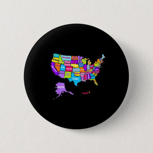 USA Farbtabelle mit Staat N Button (Vorderseite)