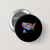 USA Farbtabelle mit Staat N Button (Vorne & Hinten)