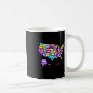 USA Farbtabelle mit Staat N Kaffeetasse