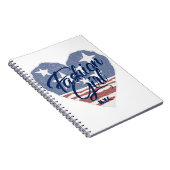 USA Fashion Girl , usa heart flag nyc Notizblock (Rechte Seite)