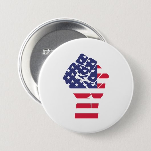USA-Faust Button (Vorne & Hinten)