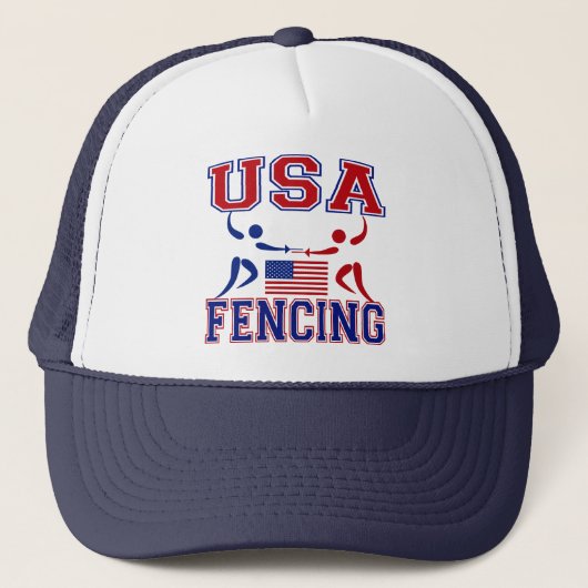 USA Fechten Truckerkappe (Vorderseite)