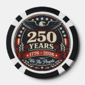USA feiert 250 Jahre Pokerchips (Rückseite)