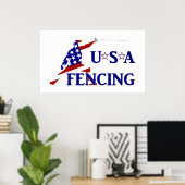 USA Fencing Poster (Heimbüro)