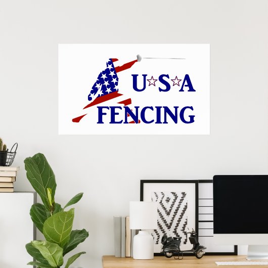 USA Fencing Poster (Heimbüro)