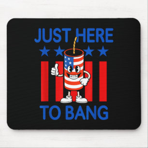 Usa Feuerwerk patriotischer Humor nur hier, um zu  Mousepad