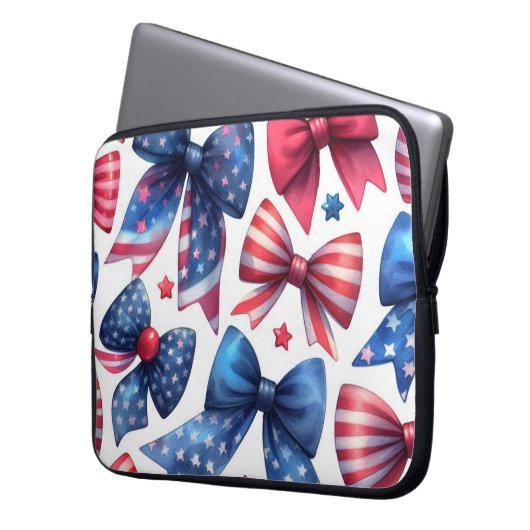 USA Field Day Bows Laptopschutzhülle (Vorderseite Links)