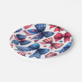 USA Field Day Bows Pappteller (Schrägansicht)