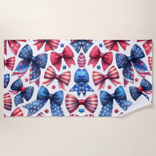 USA Field Day Bows Strandtuch (Vorderseite)