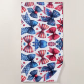 USA Field Day Bows Strandtuch (Vorderseite)