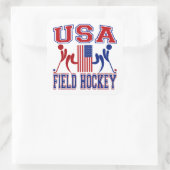 USA Field Hockey Quadratischer Aufkleber (Tasche)