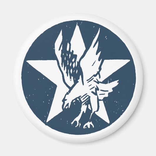 USA Fighting Squadron Insignia Magnet (Vorne)
