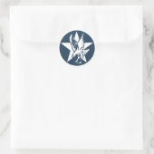 USA Fighting Squadron Insignia Runder Aufkleber (Tasche)