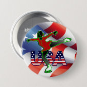 USA Figure Skating Groß Button (Vorne & Hinten)