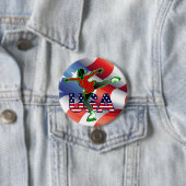 USA Figure Skating Groß Button (Beispiel)