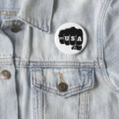 USA Fist Bump mit amerikanischer Flagge Button (Beispiel)