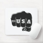 USA Fist Bump mit amerikanischer Flagge Mousepad (Mit Mouse)
