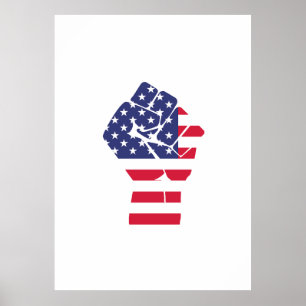 USA Fist Poster