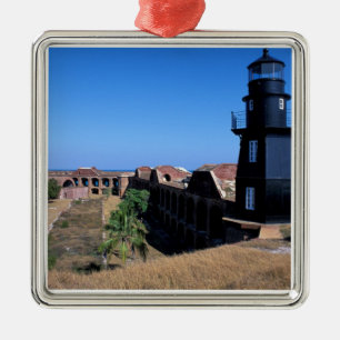 USA, FL, Florida Keys, Fort Jefferson, 1846, 2 Ornament Aus Metall
