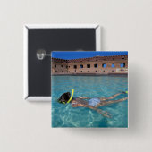 USA, FL, Florida Keys, Fort Jefferson, 1846, Button (Vorne & Hinten)