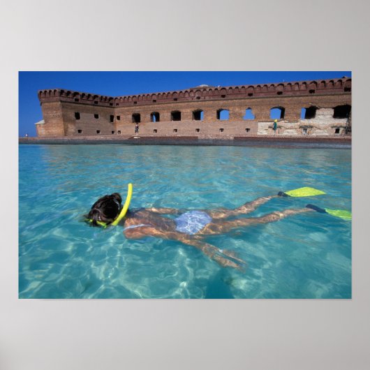 USA, FL, Florida Keys, Fort Jefferson, 1846, Poster (Vorne)