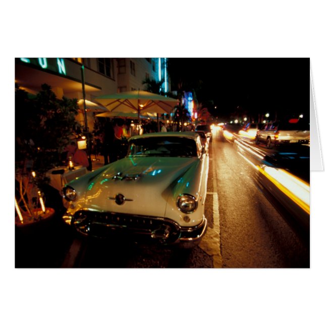 USA, FL, Miami, South Beach nachts. 2 (Vorderseite (Horizontal))