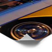 USA, FL, Miami, South Beach nachts. Poster (Ecke)