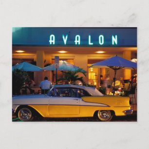 USA, FL, Miami, South Beach nachts. Postkarte